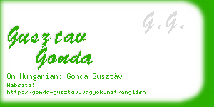 gusztav gonda business card